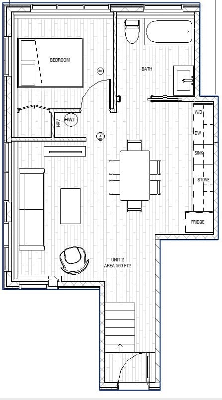 Unit G - 1 Bedroom - 1 bedroom apartment at 846 Robie St, Halifax, NS featuring cozy 1-bedroom unit perfect for individuals or couples, featuring modern design and efficient layout.